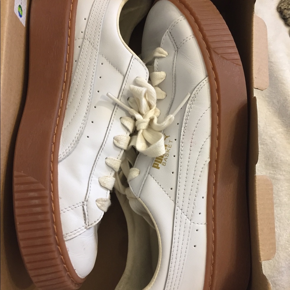 PUMA basket platform core shoes